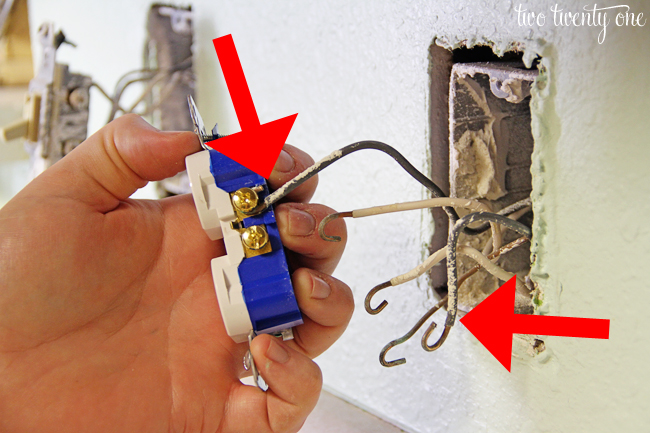 how to install electric receptacle box