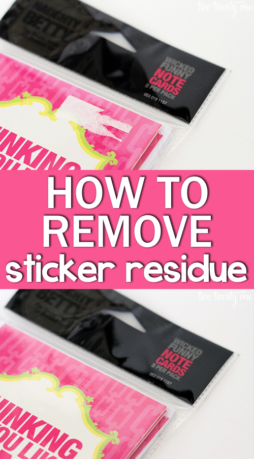 How to Remove Sticker Residue