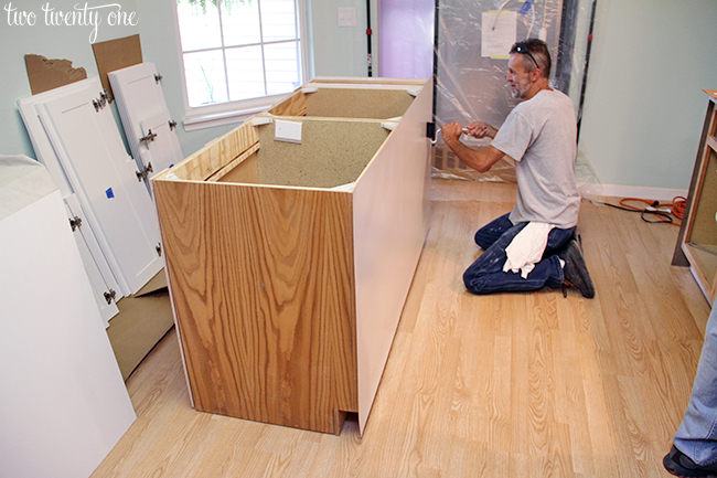 cabinet refacing process
