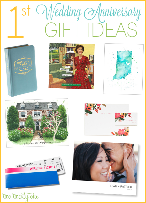 1st Wedding Anniversary Gift Ideas