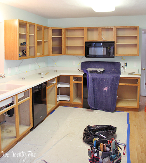 Kitchen Cabinet Refacing Makeover A