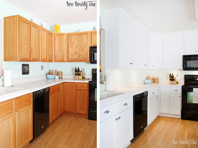 kitchen cabinet refacing before and after