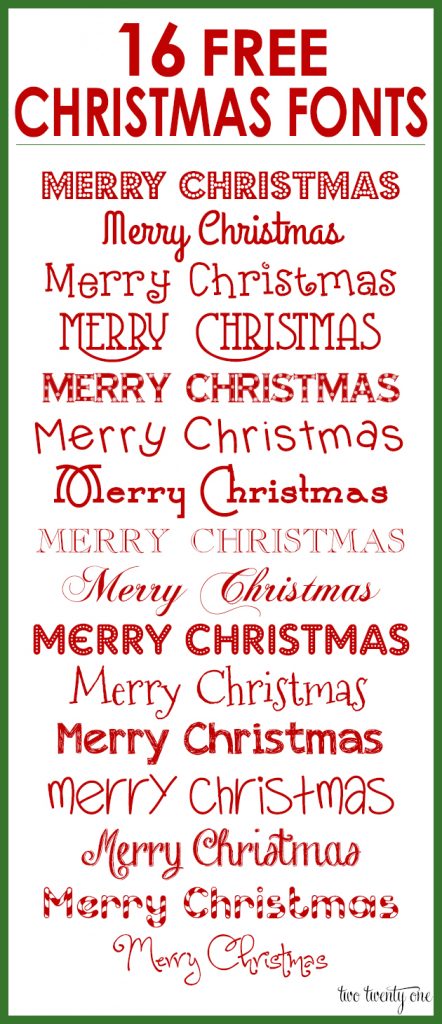 16 Free Christmas Fonts for Your Holiday Designs