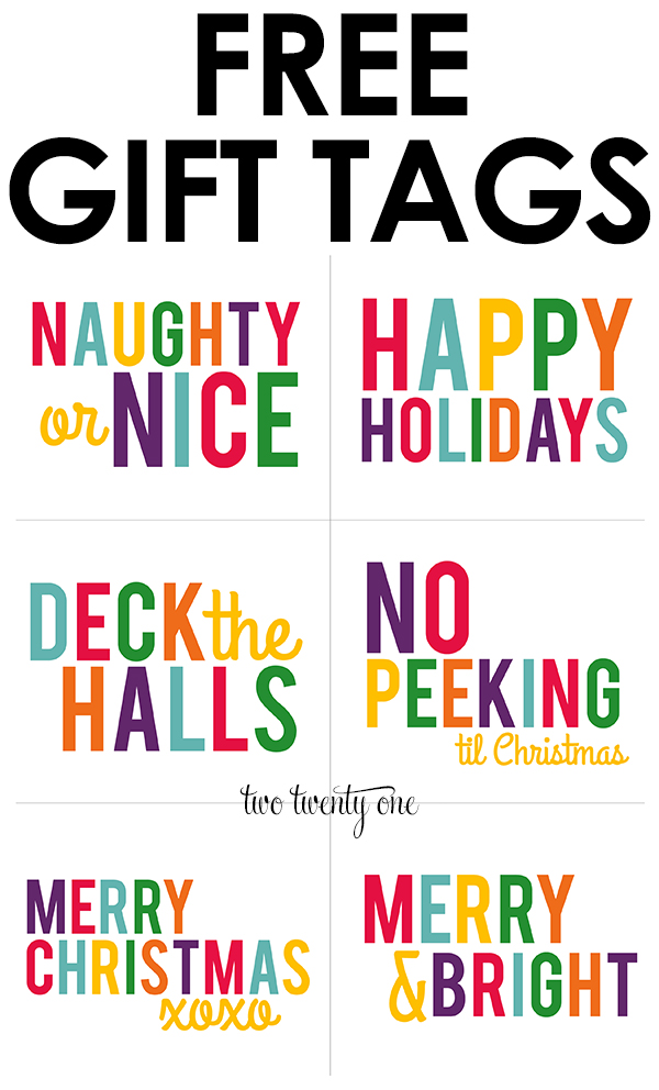 FREE Holiday Gift Tags!