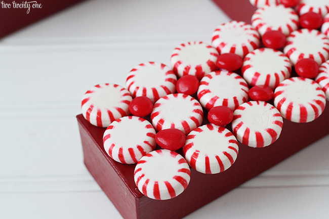 peppermint wreath