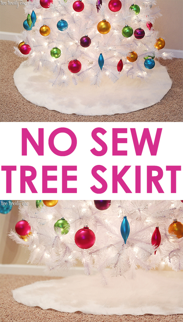 No sew tree skirt!  Only cost $15 to make!