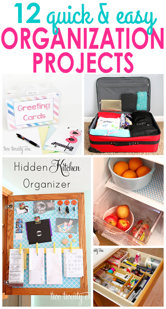 Quick and inexpensive organization projects!