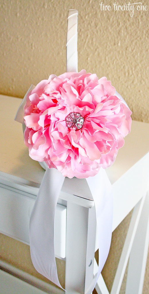 DIY flower girl basket