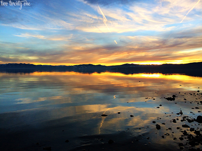 Lake Tahoe sunset 2013