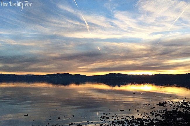 Lake Tahoe sunset December 2013