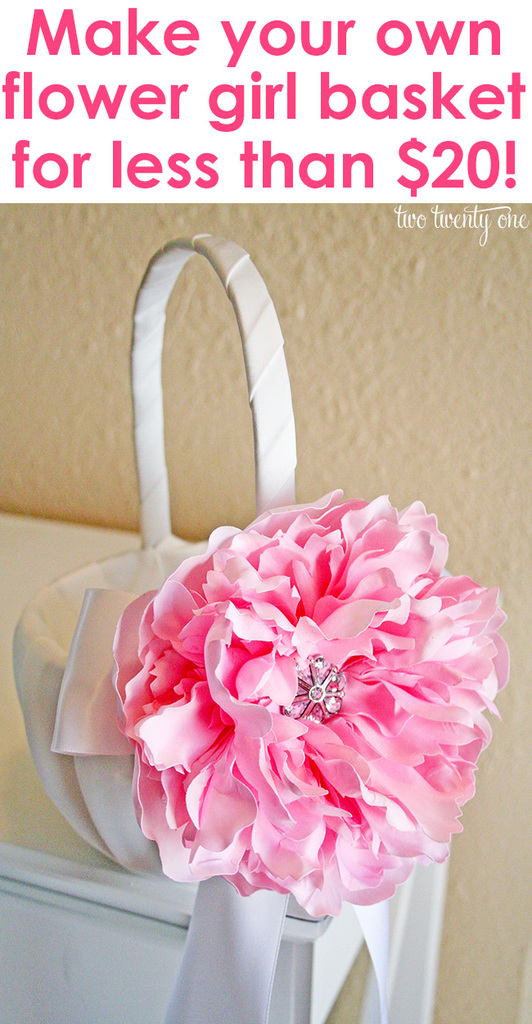 Make your own custom flower girl basket for less than $20!