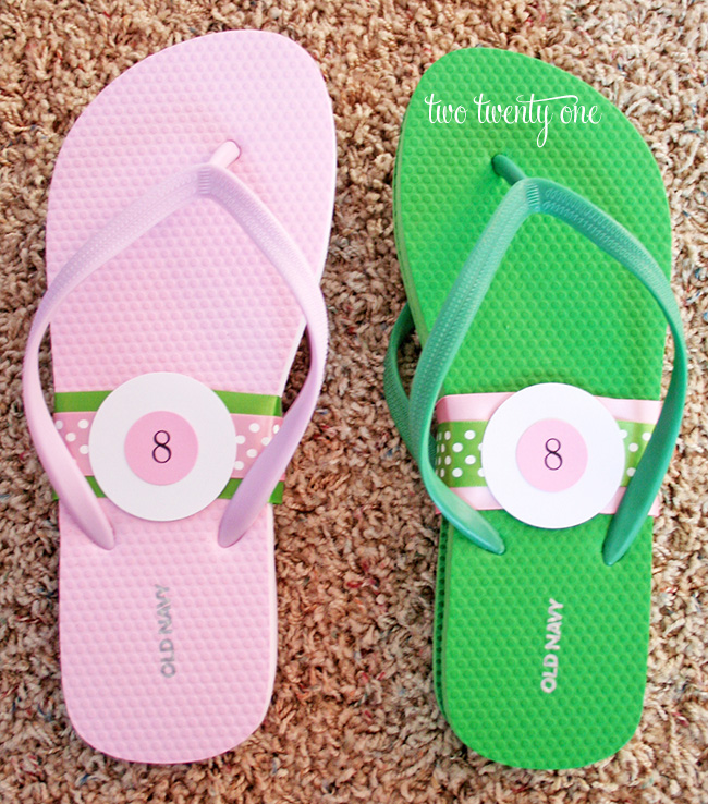 reception flip flops