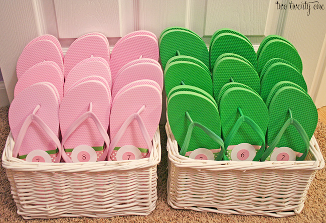 Wedding Flip Flops Basket 