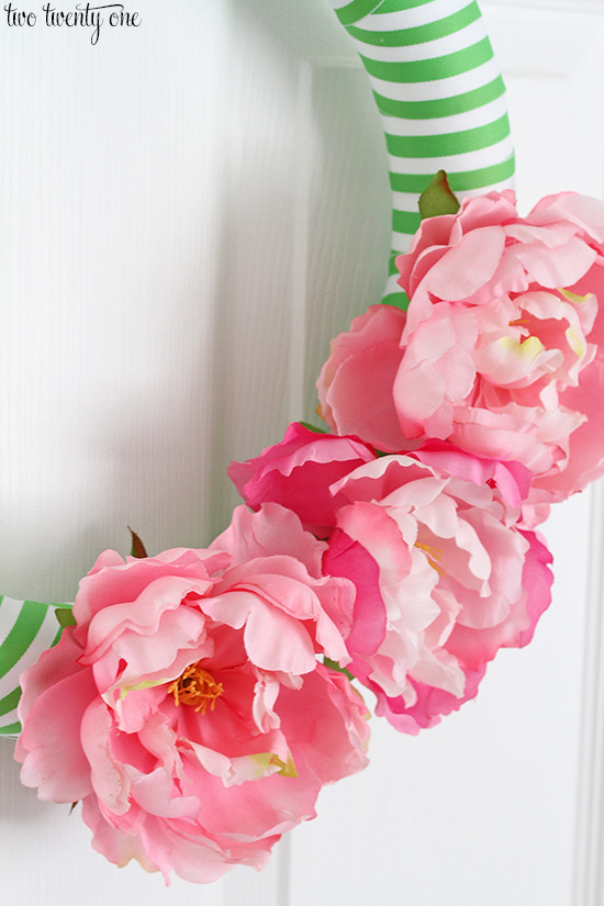 peony wreath