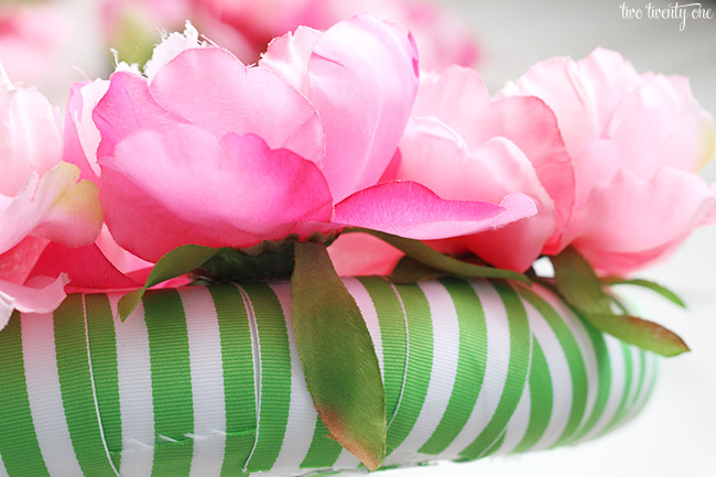 pink peony wreath