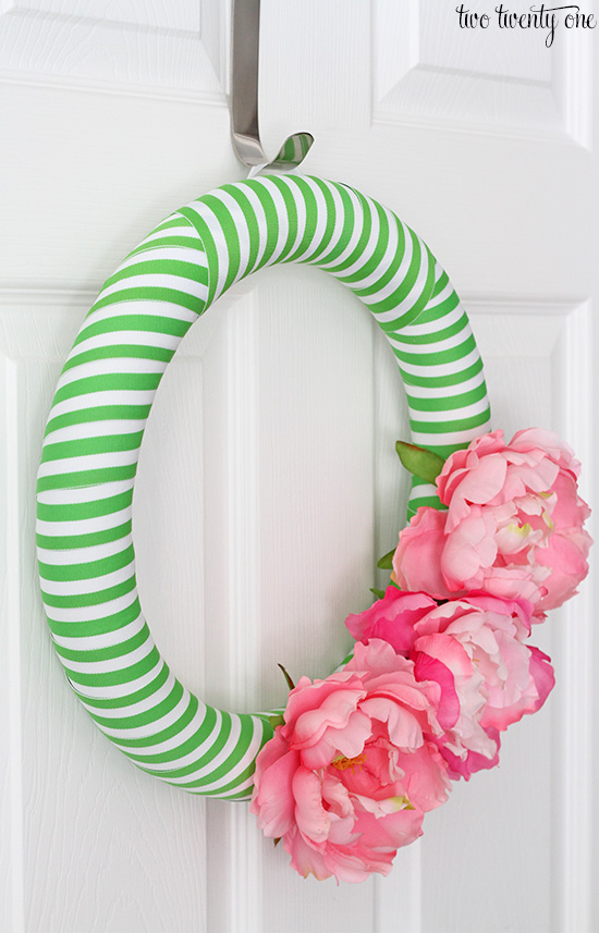 preppy wreath