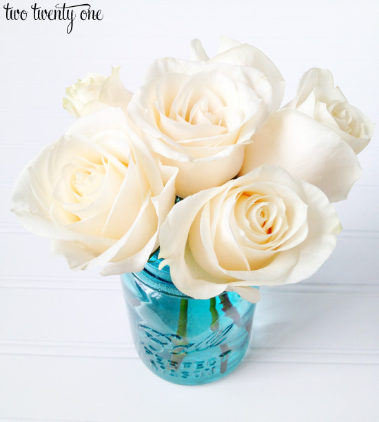 white roses