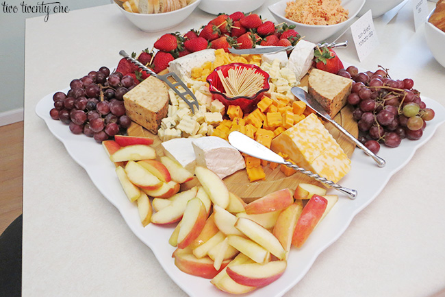 cheese and fruit tray