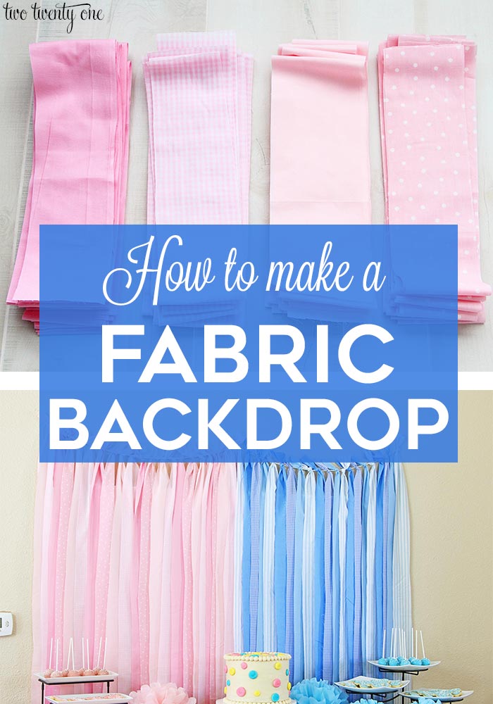 How to make a fabric backdrop