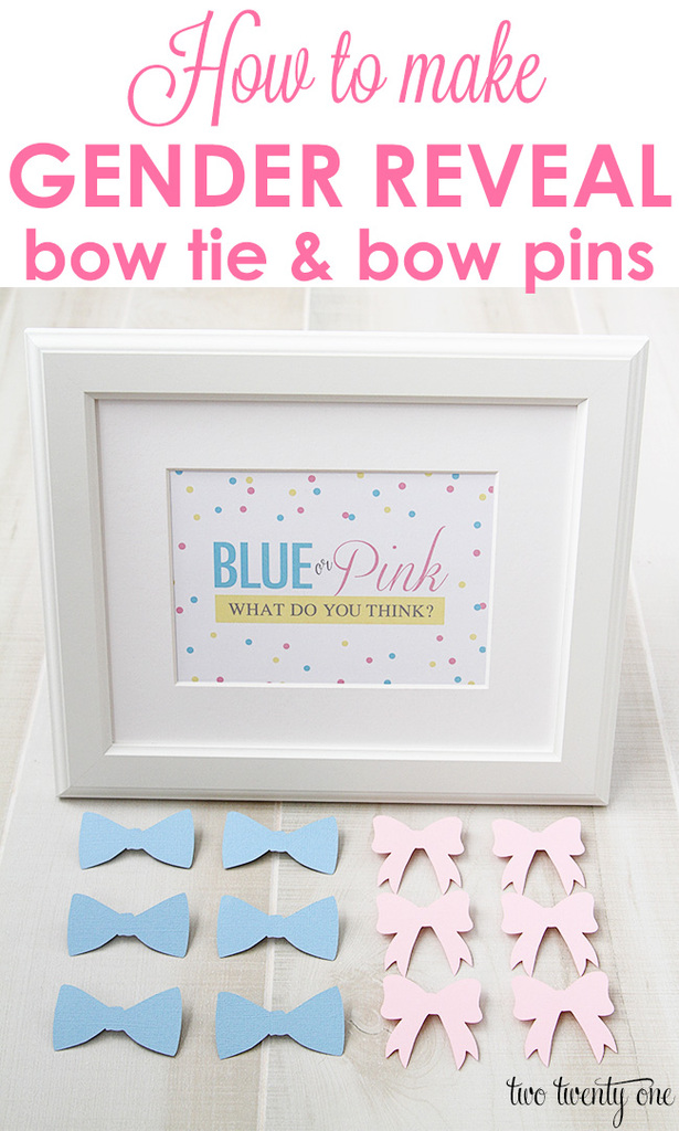 How to make gender reveal party pins