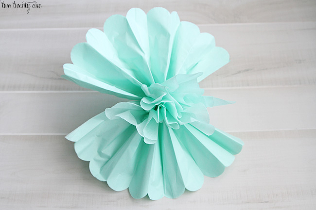 tissue paper pom pom instructions