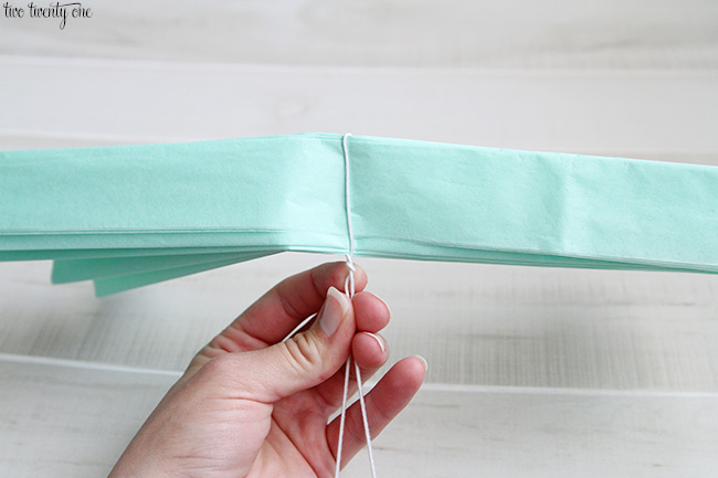 tissue paper pom-poms how to