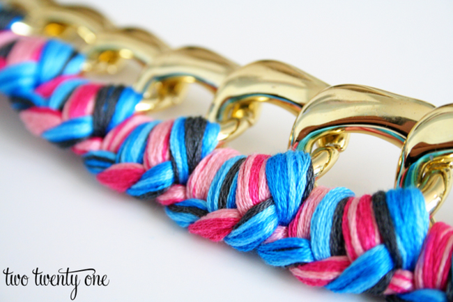 Braided Chain Bracelet {How to Make a Bracelet}