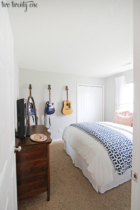 bright guest bedroom