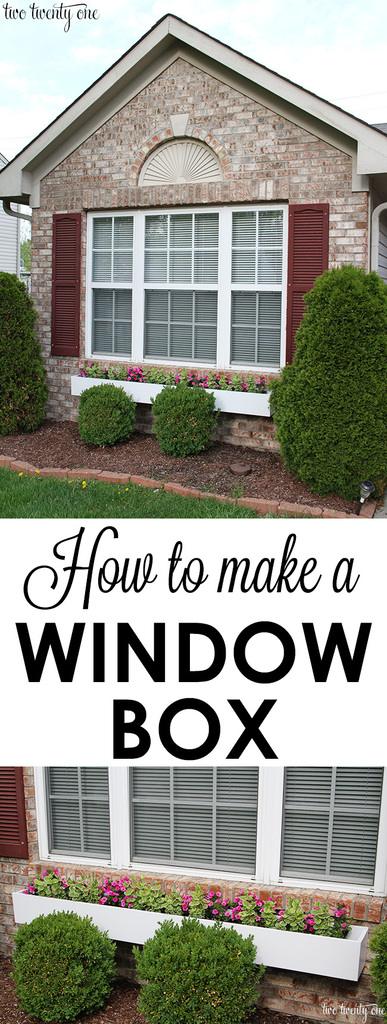 How to make a window box! A GREAT way to add instant curb appeal to your home!