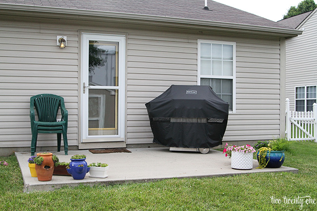 patio before