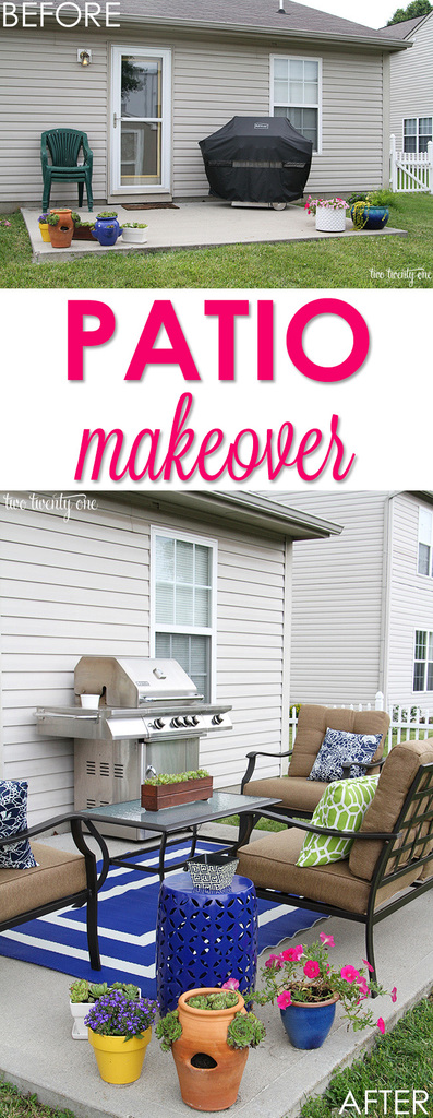 Love this small patio makeover!