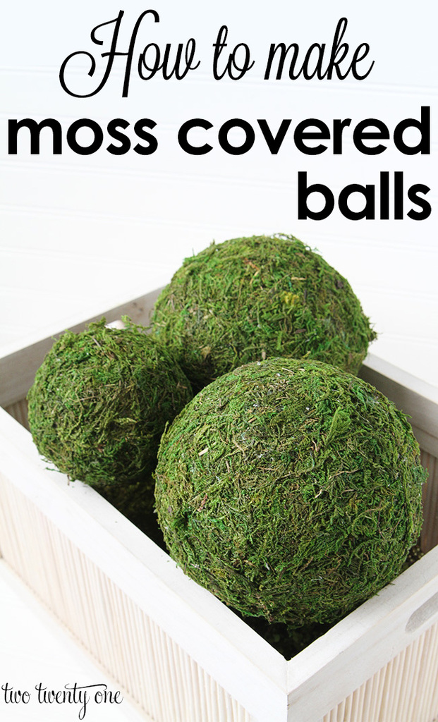 How to make moss covered balls!