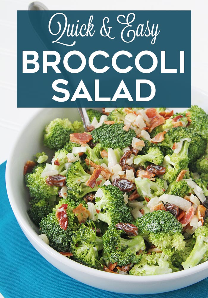 Quick and easy broccoli salad