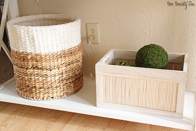 neutral entryway table