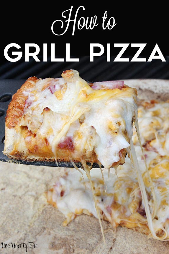 How to grill pizza