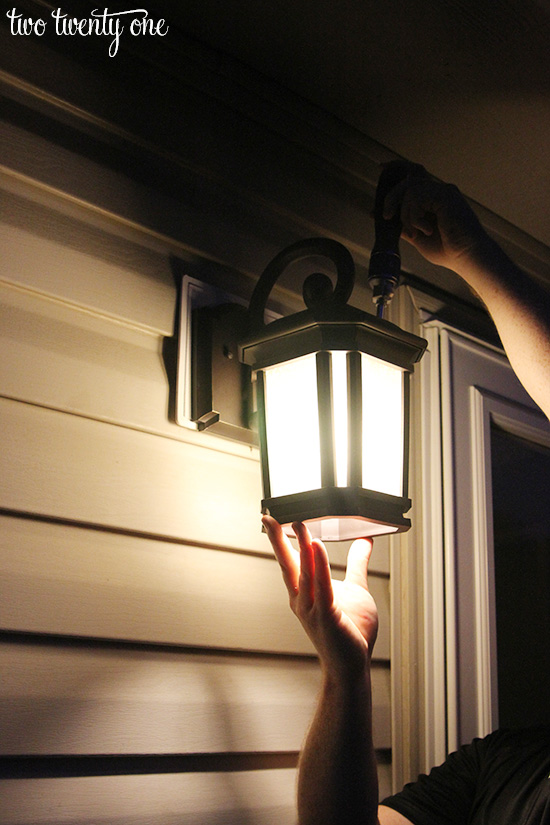 replace outdoor light