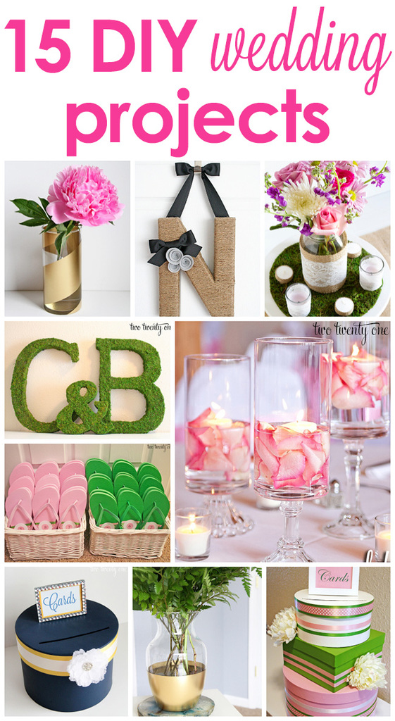 15 DIY Wedding Projects! GREAT ideas and tutorials!