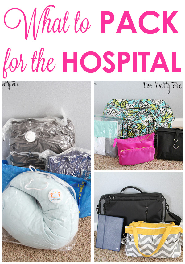 GREAT tips on what to pack for the hospital!