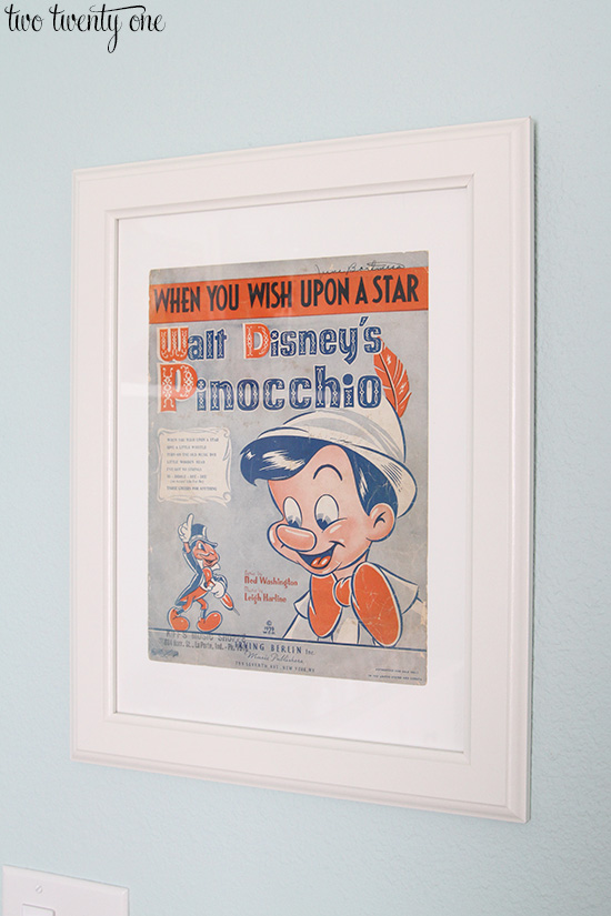 Pinocchio sheet music cover