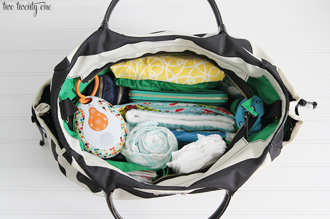 diaper bag organization