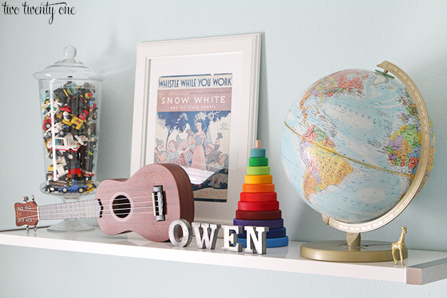 eclectic boy nursery