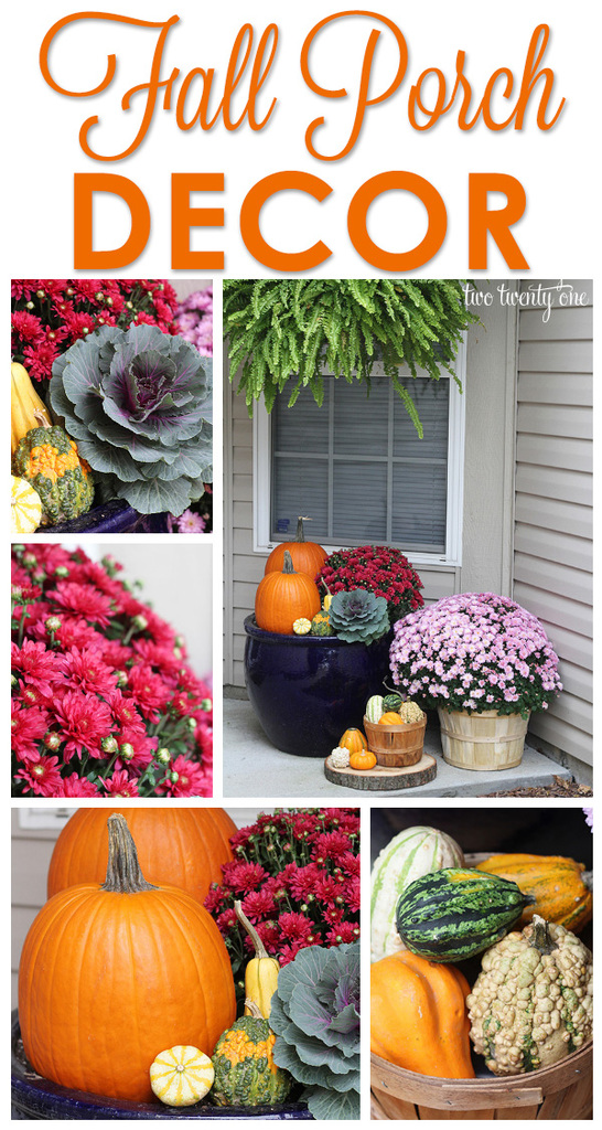 Fall front porch decor!