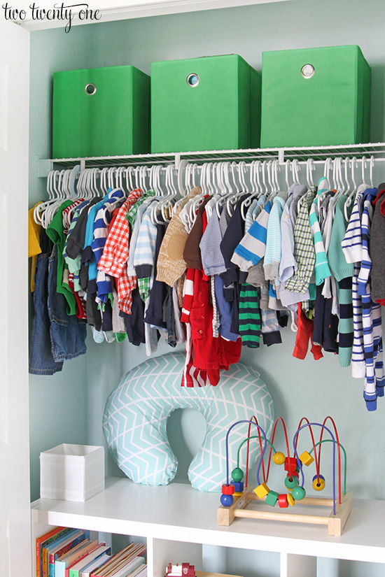 baby closet organization