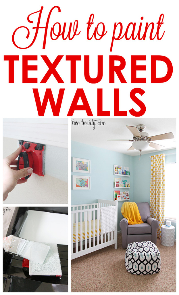 How to paint textured walls! GREAT tips and tricks!