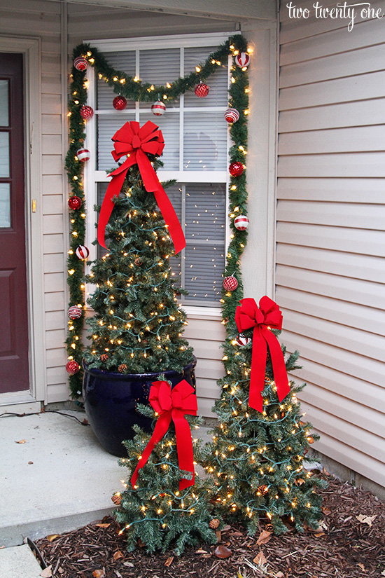 christmas front porch daytime