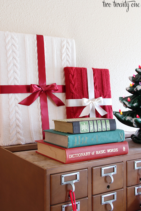 library card catalog christmas