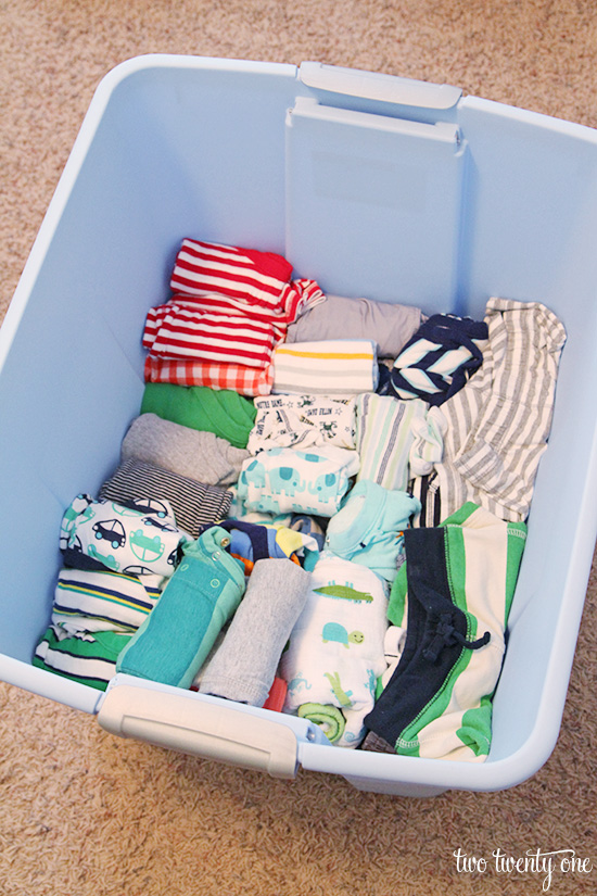 Keeping clothes sales for next baby