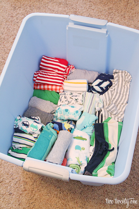 storing baby clothes 1