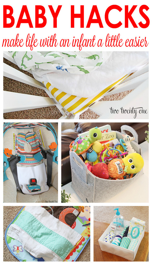 GREAT baby hacks! Tips and tricks to make life with an infant a little easier!