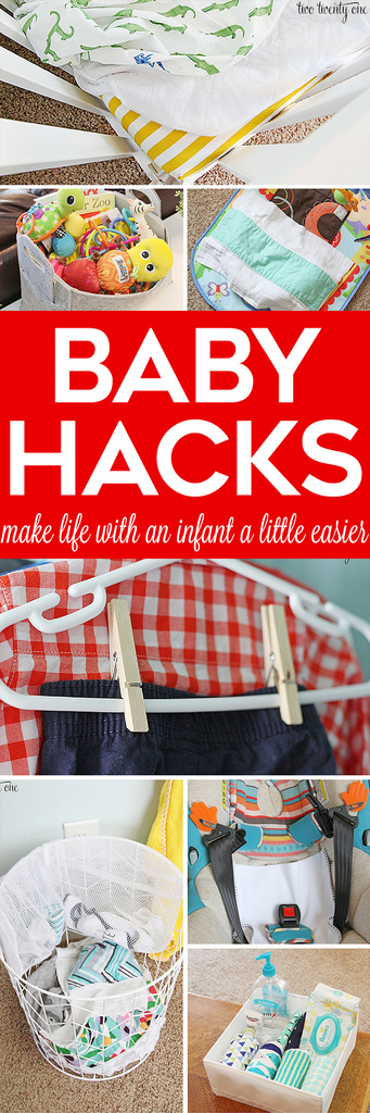 GREAT baby hacks! Tips and tricks to make life with an infant a little easier!